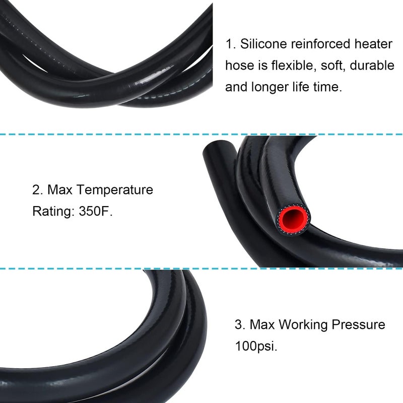 KDP 3/4" x 10FT Silicone Heater Hose - Image 4