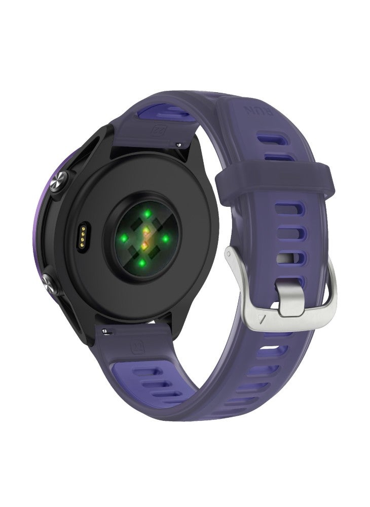 سوار سيليكون شفاف 22 مم لساعة Garmin Forerunner 570 مقاس 47 مم/ساعة Huawei Watch GT 5 Pro مقاس 46 مم/GT 5 مقاس 46 مم - أرجواني - Image 1