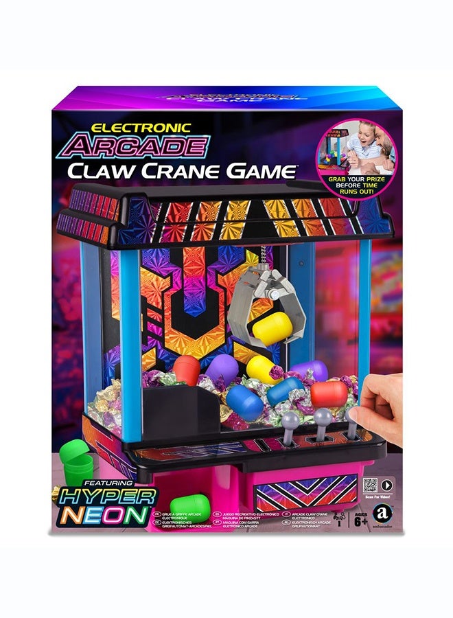 Ambassador Electronic Arcade Claw Crane Game (Hyper Neon Black Series) - Image 1