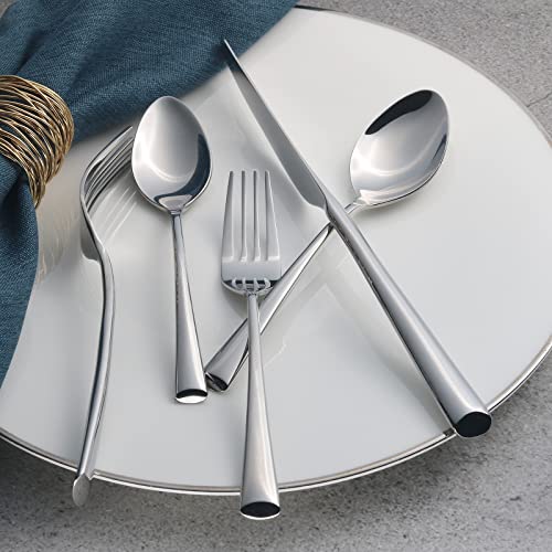 Alata Bailey 20-Piece Forged Silverware Set Stainless Steel Flatware Set,Service for 4,Mirror Polished Cutlery Set,Dishwasher Safe… - Image 2