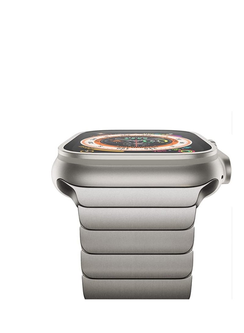 S-Color Replacement Band For Apple Watch Series 1/2/3/4/5/6/7/8 ultra SE 42/44/45/49 mm Silver  - Image 4