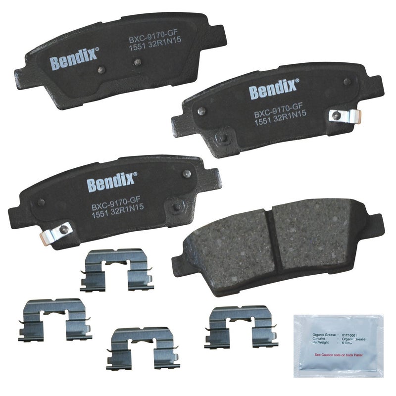 Bendix Priority1 CFC1551 Ceramic Rear Brake Pads for Genesis G80 2017, Hyundai Genesis 2016-2010, Kia K900 2017-2015 - Image 3