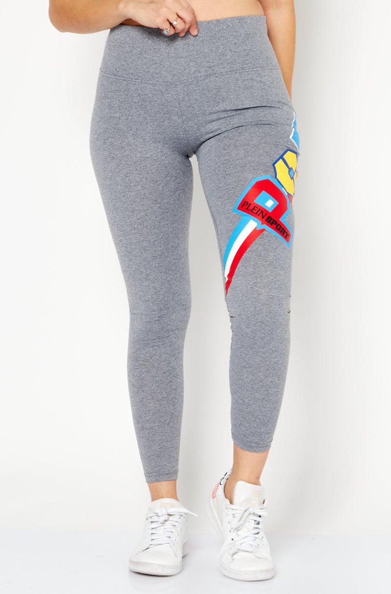 PELEG DESIGN Women Sportswear Fit Training Leggings, Grey - Image 1