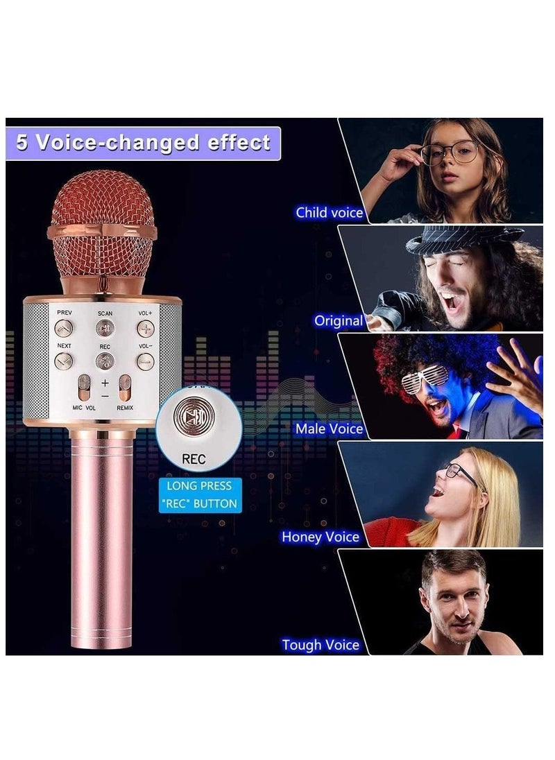 Bluetooth Microphone for kids Birthday Gift Toys for Age 3 4 5 6 7 8 9 10 Girls Boys Wireless Karaoke Mircrophone Little Kid Gifts Toy for Toddler Children - Image 2