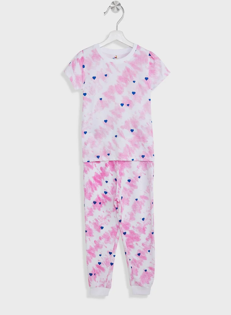 Pinata Casual T-Shirt & Joggers Set For Girls