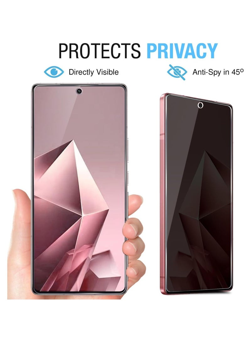 1 Pack for Infinix Note 50X  Privacy Tempered Glass Screen Protector, Anti-Spy 9H Hardness Case Friendly Film  - Image 4