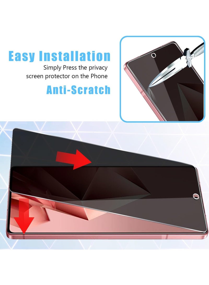1 Pack for Infinix Note 50X  Privacy Tempered Glass Screen Protector, Anti-Spy 9H Hardness Case Friendly Film  - Image 5