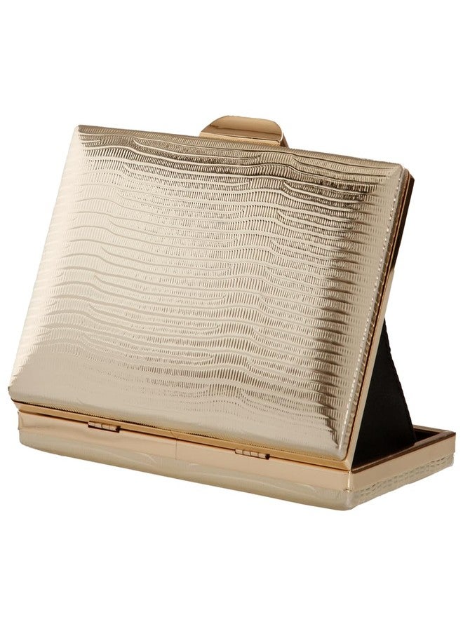 JNB Women's Metallic Material Hard Case Evening Party Clutch,gd50 - Image 4