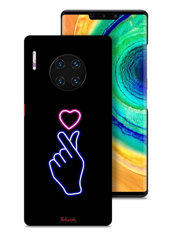 Tolwak Huawei Mate 30 Pro 5G Protective Case Cover Snap Heart Art - Image 1