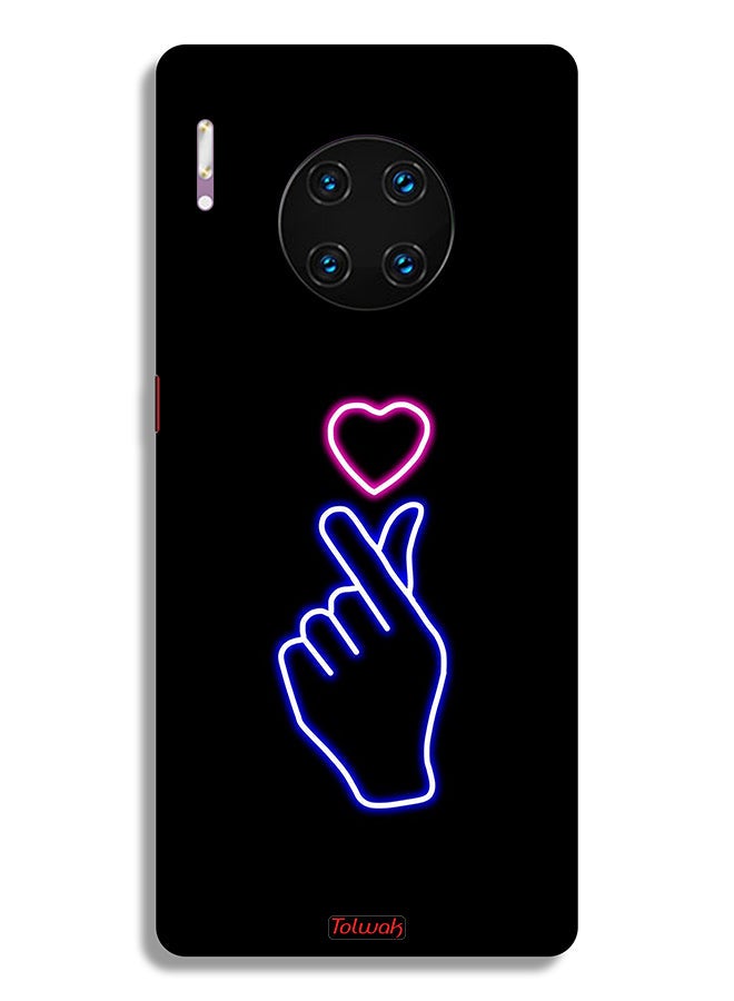 Tolwak Huawei Mate 30 Pro 5G Protective Case Cover Snap Heart Art - Image 2