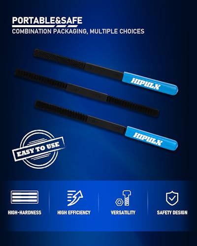 HIPULX 3 PCS Thread File Set - 5140 Alloy Steel SAE & Metric Thread Files with Ergonomic Handle - Professional Thread Restorer Kit Repair Tool for Automotive, Plumbing & Industrial Use - Image 3