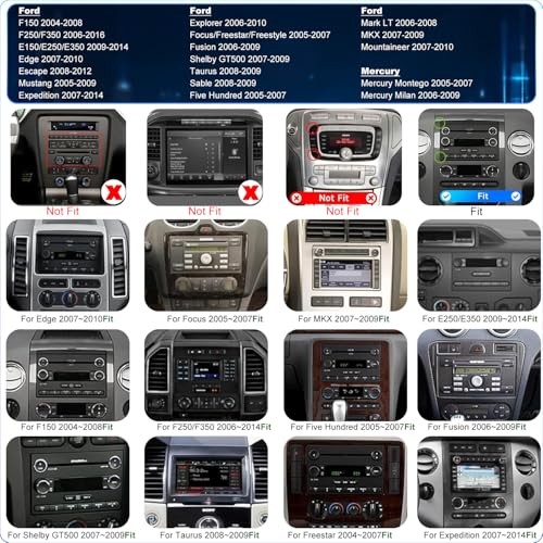 Aitrenlu Radio Upgrade for Ford F150 2004-2008, F250 2006-2016, Ford E150/E250/E350 2009-2014, Expedition 2007-2014, Explorer Escape 7inch Touchscreen Car Stereo Carplay Andriod Auto Backup Camera GPS 5G WiFi - Image 2