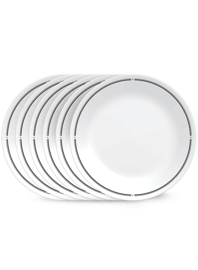 Corelle Corelle 6-Piece 8.5" Lunch Round Plates, Vitrelle Triple Layer Glass, Lightweight Round Plates, Salad Plates, Chip and Scratch Resistant, Microwave and Dishwasher Safe, Brasserie  - Image 1