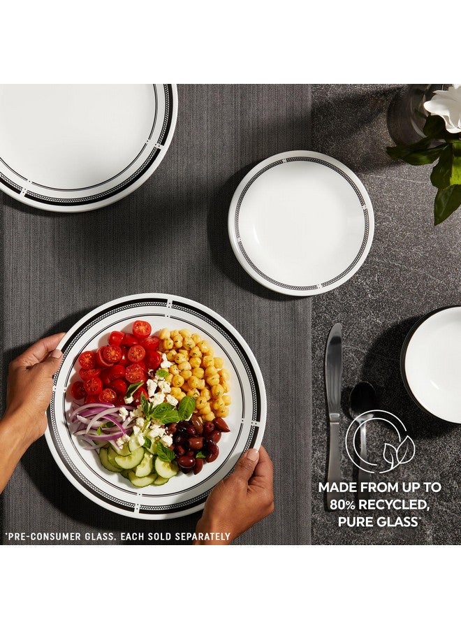 Corelle Corelle 6-Piece 8.5" Lunch Round Plates, Vitrelle Triple Layer Glass, Lightweight Round Plates, Salad Plates, Chip and Scratch Resistant, Microwave and Dishwasher Safe, Brasserie  - Image 5