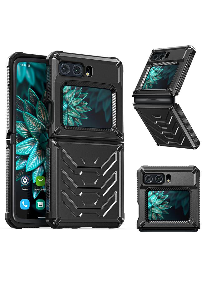 جرين تايجر جراب قابل للطي ومضاد للصدمات لهاتف Motorola Razr 2022 (أسود) - Image 1
