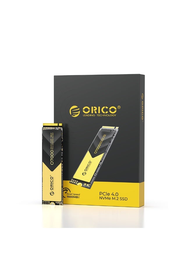 Orico 512GB NVMe SSD PCIe 4.0- Up to 7000MB/s, M.2 SSD 2280 PCIe 4.0X4 Internal Solid State Drive SSD, Fast Heat Dissipation, Compatible with macOS Windows for Gamers and Creators-O7000 (512GB) - Image 1