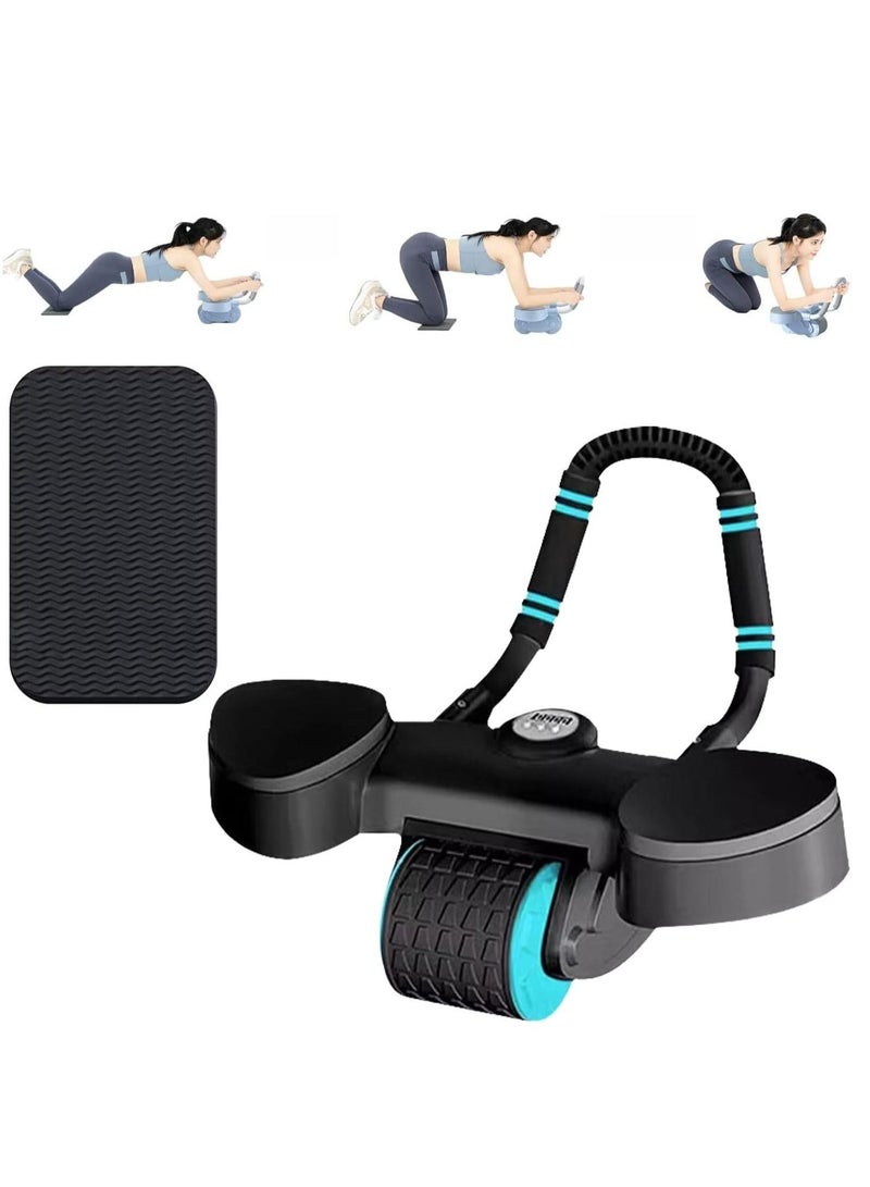 العضلات البطنية بكرة 4D الأساسية الحيوية المدربين مع الكوع دعم skidproof التعامل مع العضلات البطنية بكرة المستخدمة في تدريب العضلات البطنية بكرة BLK - Image 1