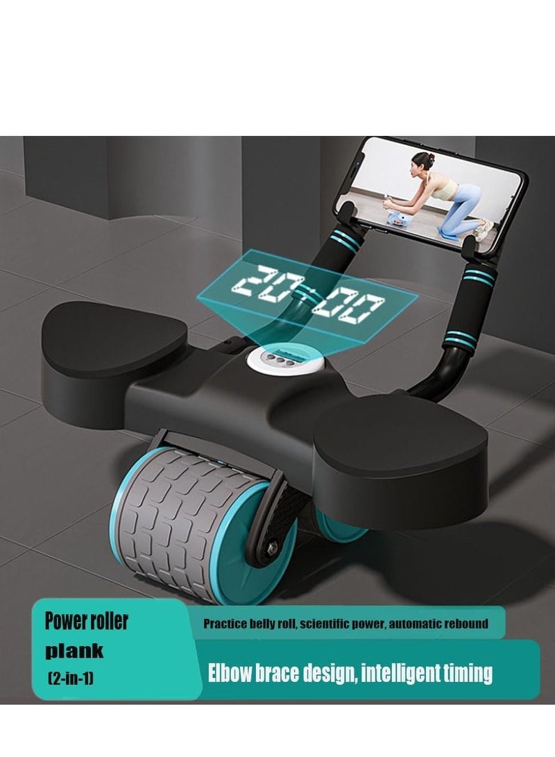 العضلات البطنية بكرة 4D الأساسية الحيوية المدربين مع الكوع دعم skidproof التعامل مع العضلات البطنية بكرة المستخدمة في تدريب العضلات البطنية بكرة BLK - Image 4