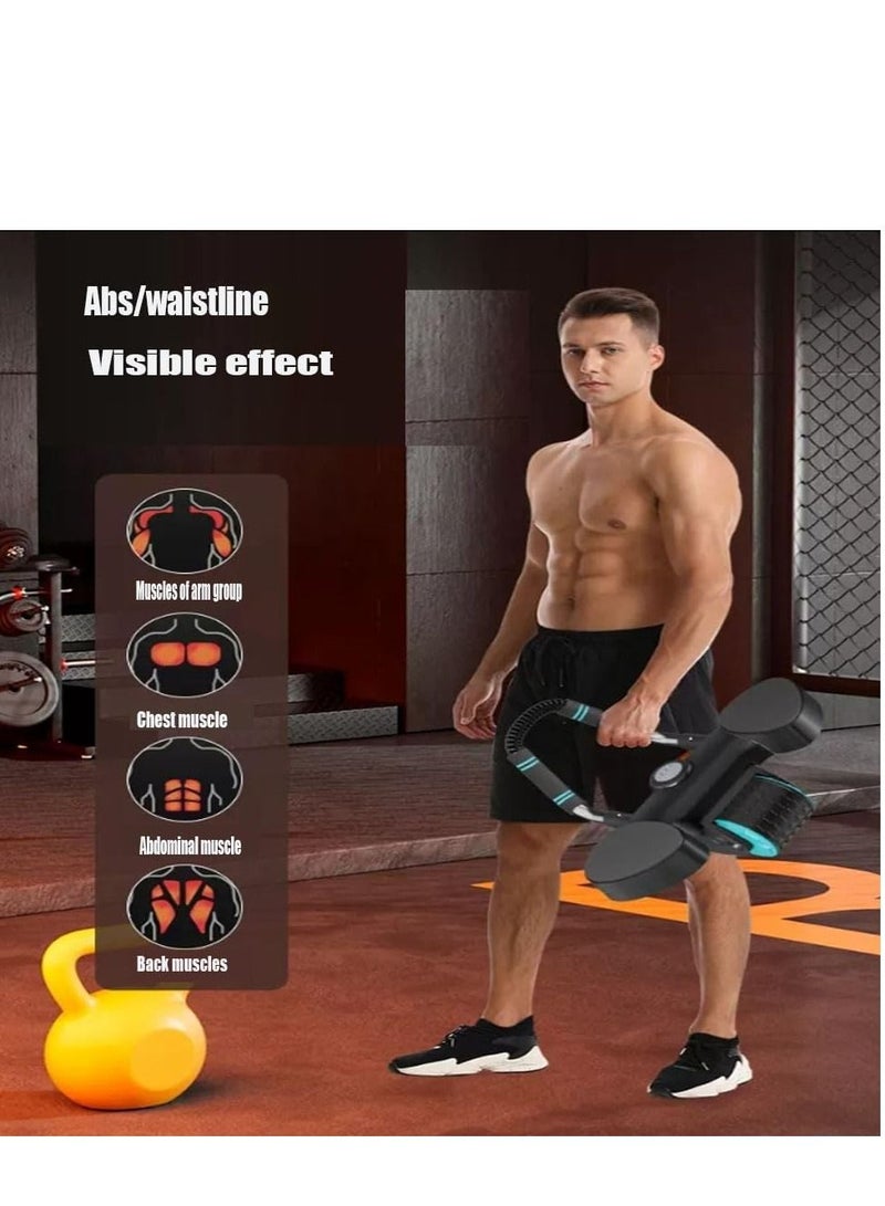 العضلات البطنية بكرة 4D الأساسية الحيوية المدربين مع الكوع دعم skidproof التعامل مع العضلات البطنية بكرة المستخدمة في تدريب العضلات البطنية بكرة BLK - Image 3