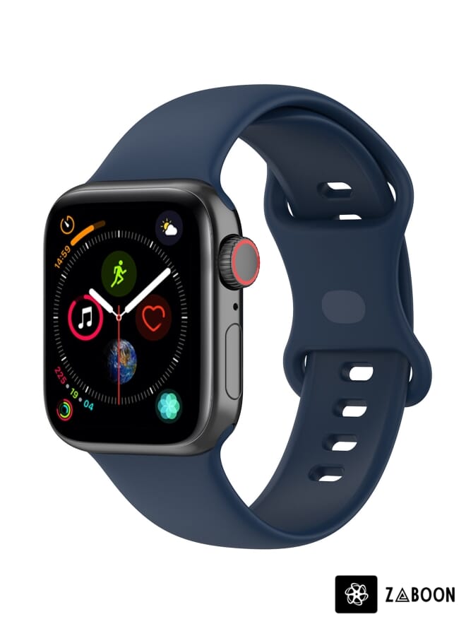 Zaboon Silicone Watch Band, Size: Small Code  Apple Watch Series 8&7 41mm / SE 2&6&SE&5&4 40mm / 3&2&1 38mm - Image 1