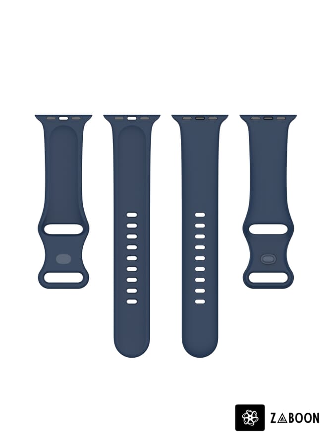 Zaboon Silicone Watch Band, Size: Small Code  Apple Watch Series 8&7 41mm / SE 2&6&SE&5&4 40mm / 3&2&1 38mm - Image 5