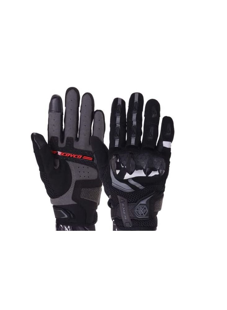 Scoyco قفازات سكويكو MC117W المضادة للانزلاق للدراجين باللون الأسود - كبير جداً - Image 1