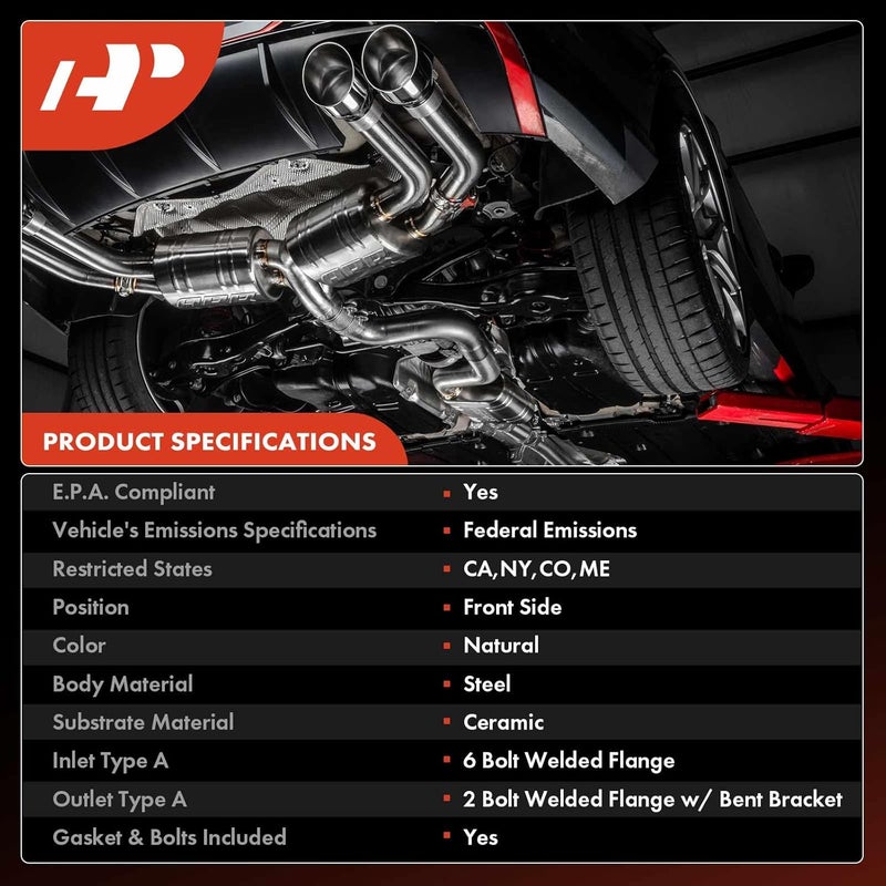A-Premium Exhaust Manifold Catalytic Converter with Gasket Kit - Image 3