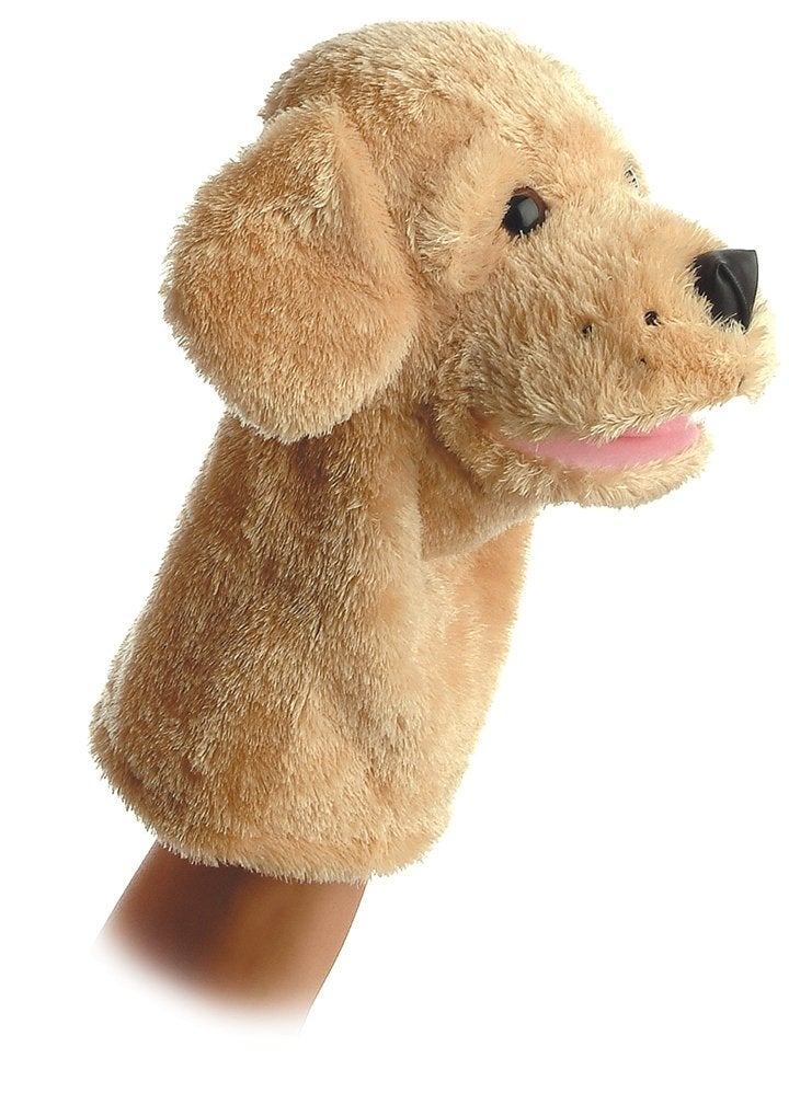 AuroraÂ® Interactive Hand Puppet Garthâ„¢ Stuffed Animal - Storytelling Adventures - Playful Learning - Brown 10 Inches