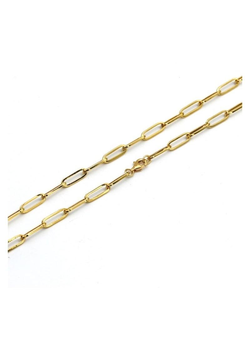 Gold Zone - Real Gold Paper Clip Necklace - Image 1