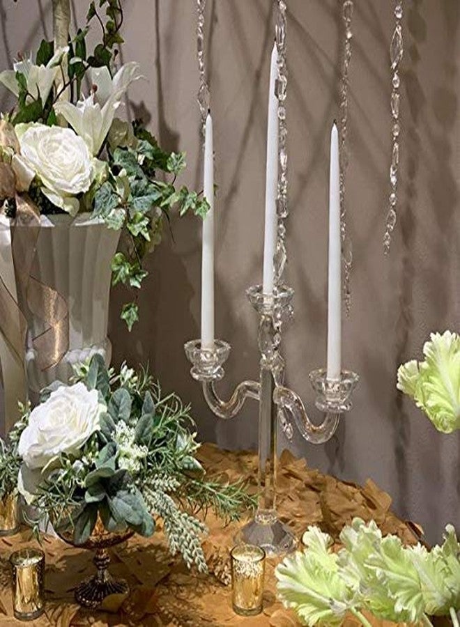 D'light Online White Taper Candles, 10 Inch Premium Quality Candles Hand-Dipped Tapered Candles, Dripless, Smokeless and Unwrapped Bulk Pack for Events - Set of 12 (10 Inch, White) - Image 5