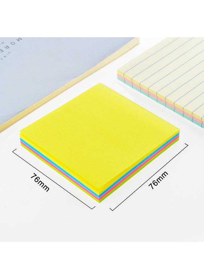 Stickn Magic Sticky Notes Memo Pads 76*76mm فلورسنت 4 ألوان 100 ورقة/كتاب 31101 - Image 2