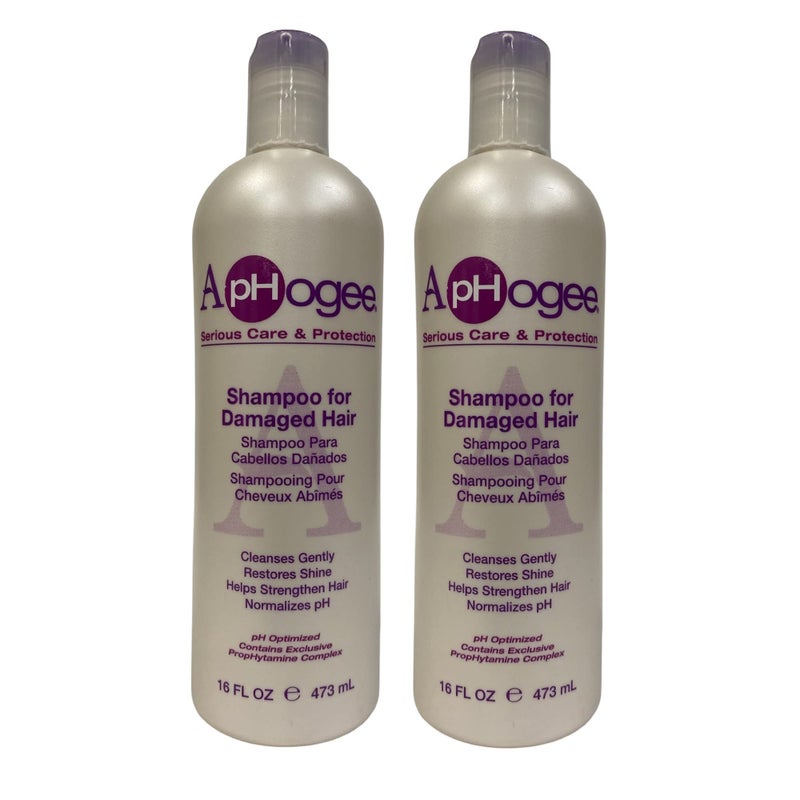 ApHogee Shampoo for Damaged Hair 16oz Pack of 2