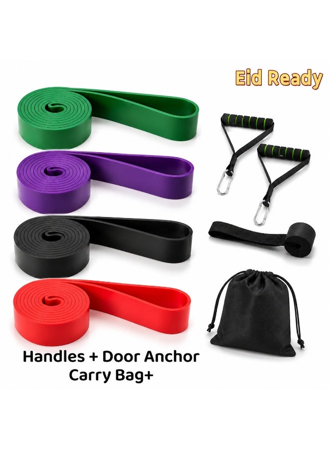 Hirospace Resistance Bands Set with Handles for Home Workout & Glute Strength Training - Image 1