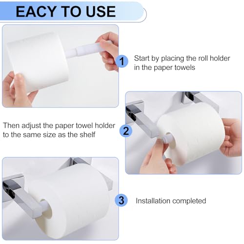 Rindion 4 Pack Toilet Paper Holder Spring Rod, White Toilet Paper Roller Replacement, Plastic Toilet Paper Holder Replacement Rod - Image 5
