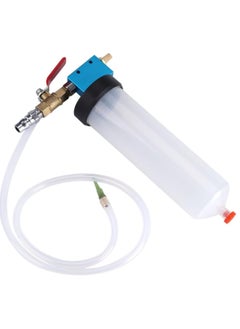 SYOSI Auto Car Brake Fluid Oil Change Replacement Tool Metal White Automotive Pump Bleeder Emptying Drain Kit(9.65 x 5.12in)  - Image 1