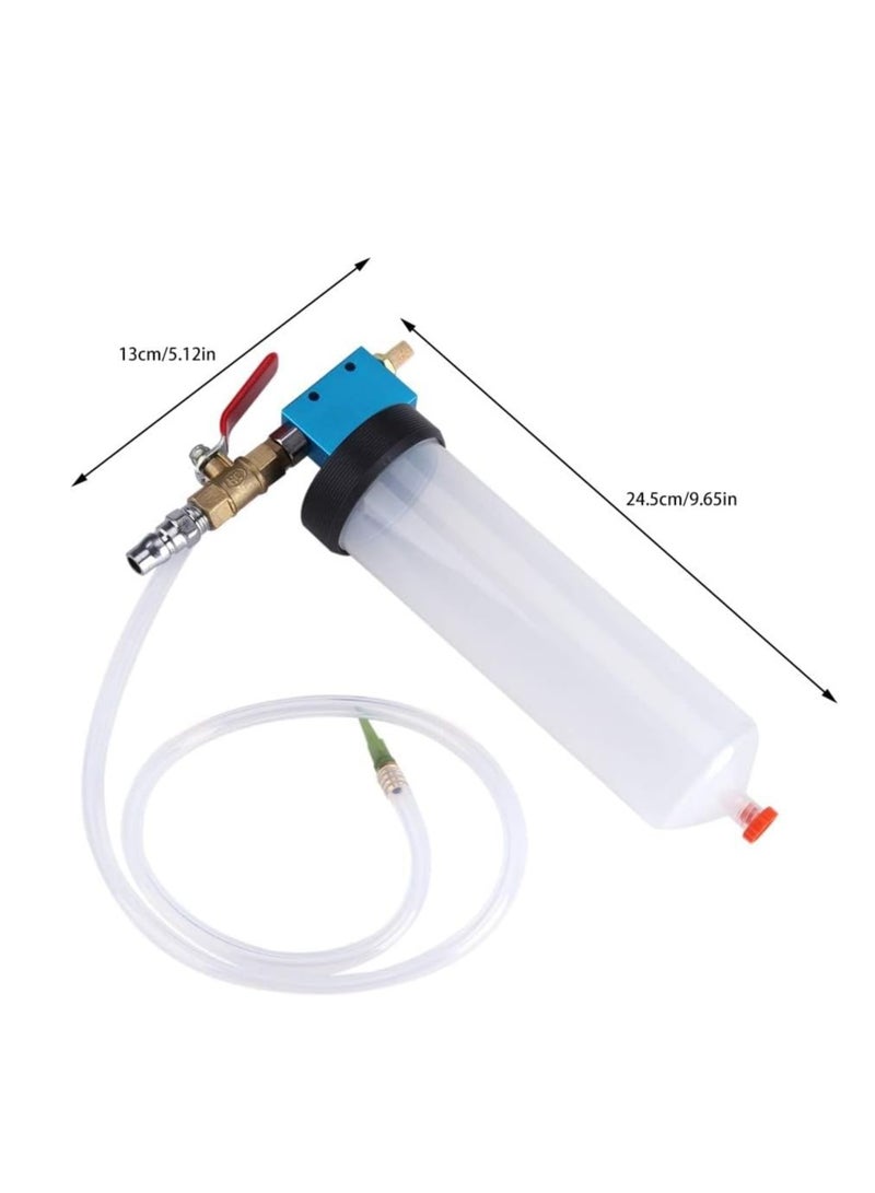 SYOSI Auto Car Brake Fluid Oil Change Replacement Tool Metal White Automotive Pump Bleeder Emptying Drain Kit(9.65 x 5.12in) - Image 5