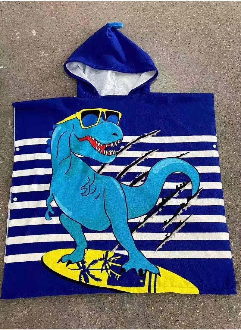 Cutie Cute Kids Hooded Beach Bath Towel Poncho for Age 4-10 Years - Swim Pool Coverup Poncho Cape Multi-use for Bath/Shower/Pool/Swim  - Image 3