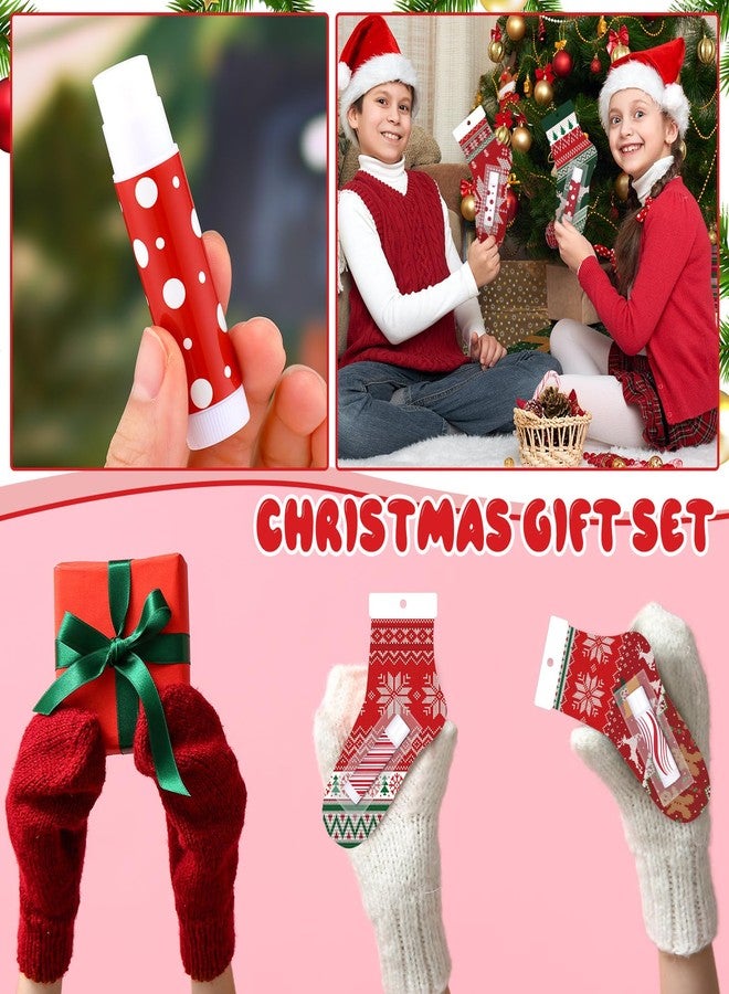 Leelosp 50 Pack Christmas Lip Balm Bulk Christmas Santa Sock Candy Peppermint Cane Scented Lip Balms Bulk Holiday Favor Gifts Xmas Party Gifts Xmas Items Stocking Stuffers for Women Men Staff Employee - Image 5