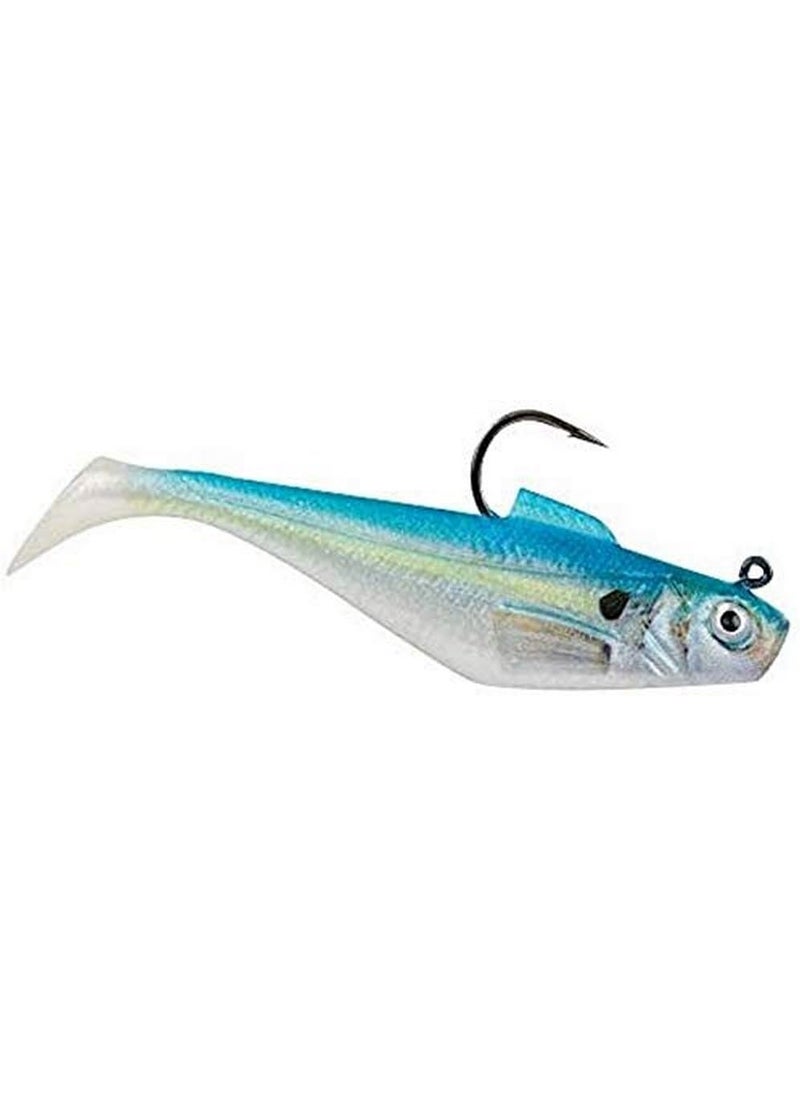 Berkley Berkley PowerBait PreRigged Swim Shad Fishing Bait HD Sexy Shad 4in  10cm Irresistible Scent  Flavor Realistic Profile ReadytoFish Ideal for Bass Walleye Pike and More 