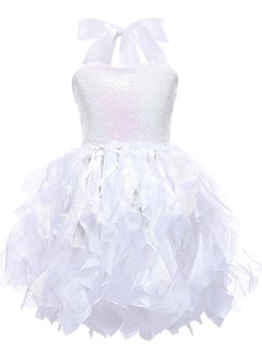 SYOSI Tutu Dress for Girls Sparkly Sequin Tulle Princess Birthday Party Prom Outfit Toddler Girls Sneaker Ball Gown Dresses Tulle Ballet Ballerina Costume for Dance 6T  - Image 1