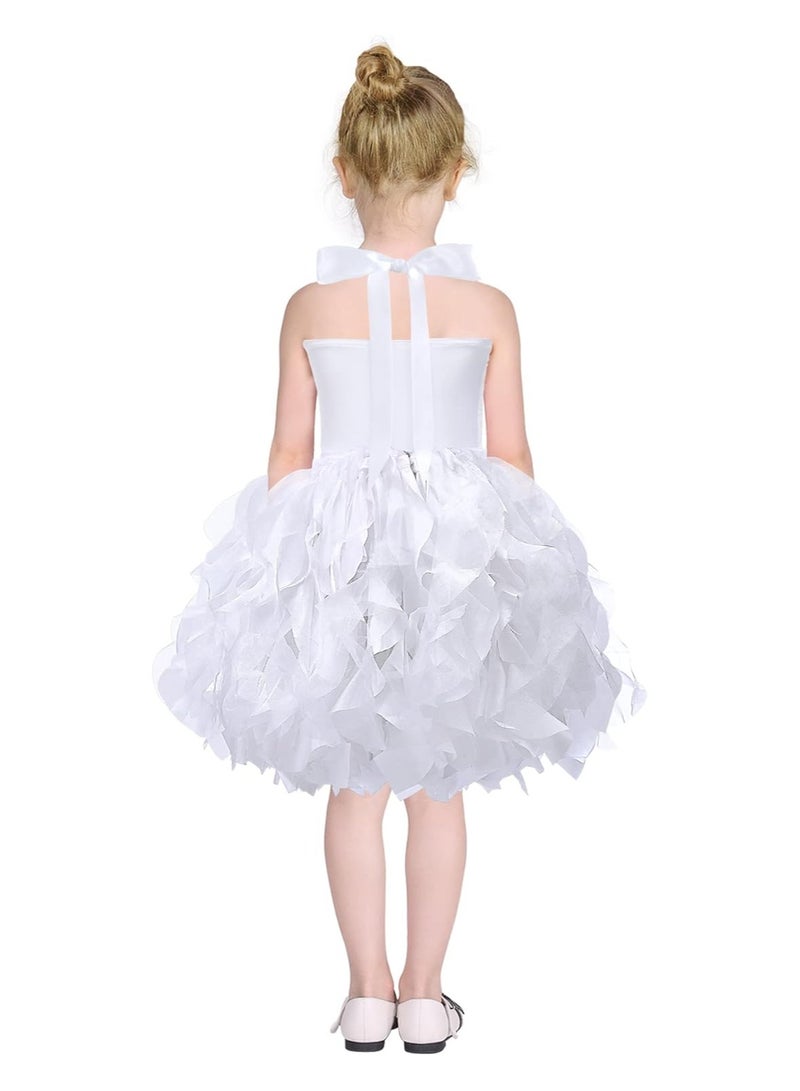 SYOSI Tutu Dress for Girls Sparkly Sequin Tulle Princess Birthday Party Prom Outfit Toddler Girls Sneaker Ball Gown Dresses Tulle Ballet Ballerina Costume for Dance 6T - Image 3