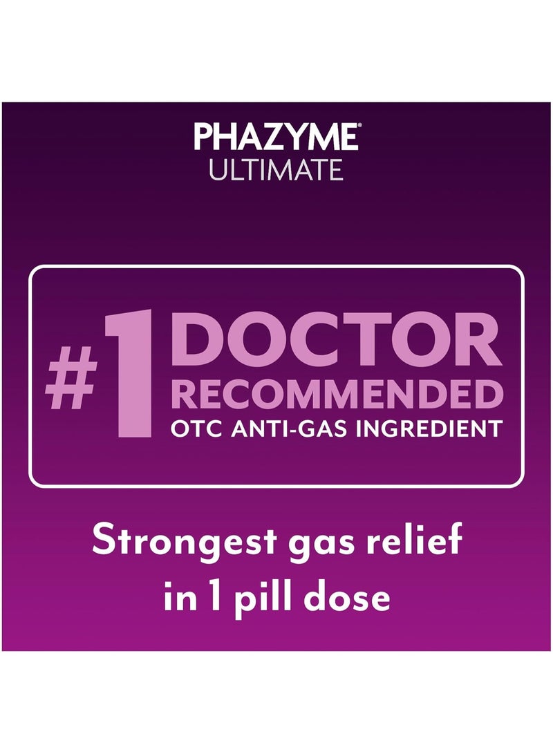 Phazyme Ultimate Gas Bloating Relief Works in Minutes 500 mg Simethicone Fast Gels, 20 Count - Image 3