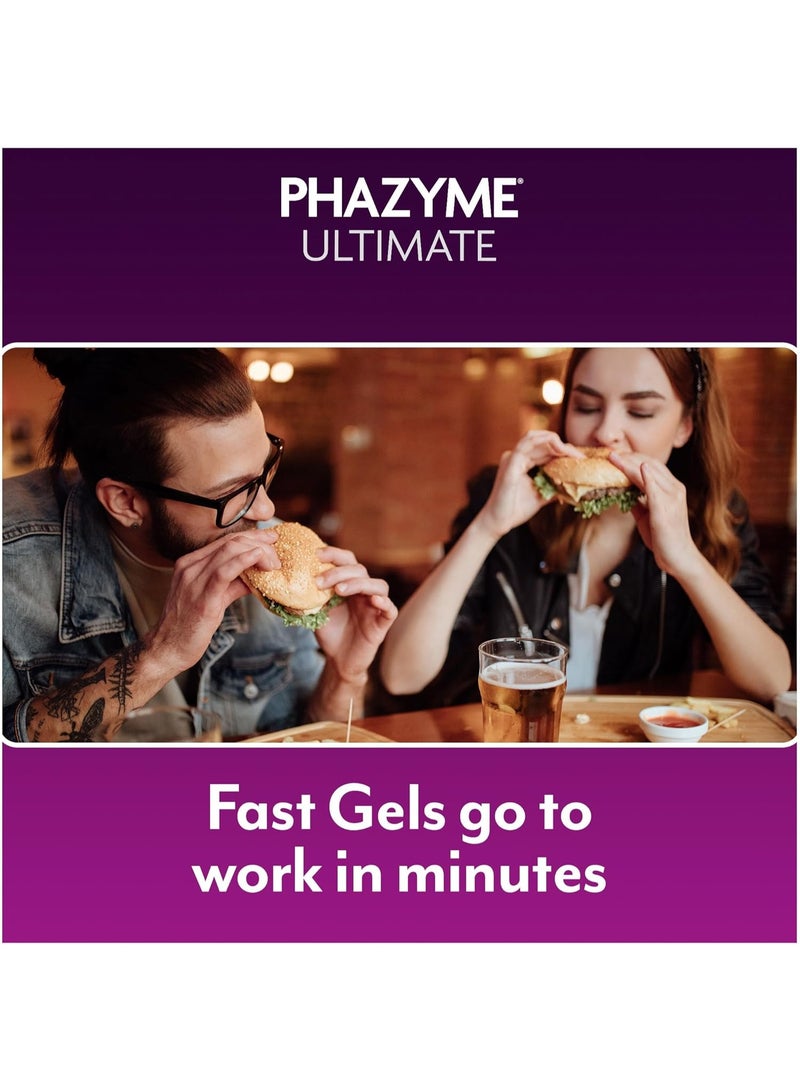 Phazyme Ultimate Gas Bloating Relief Works in Minutes 500 mg Simethicone Fast Gels, 20 Count - Image 4