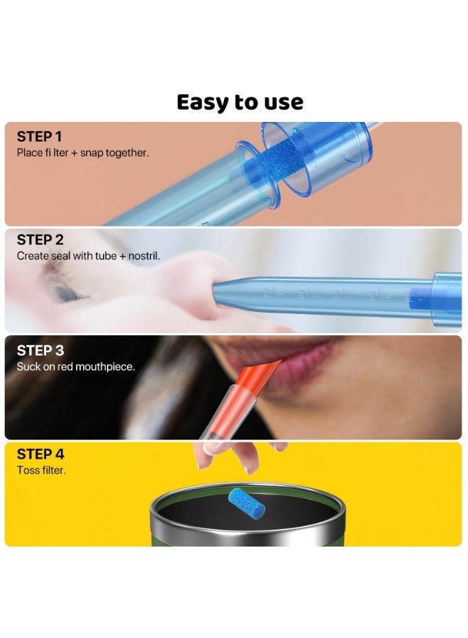 السيد باندا شفاط أنف الطفل مع 20 فلترًا ومشبك مخاطي واحد، صندوق تخزين، شفاط أنف الطفل، شفاط أنف الطفل، منظف سريع وآمن للأنف - Image 4