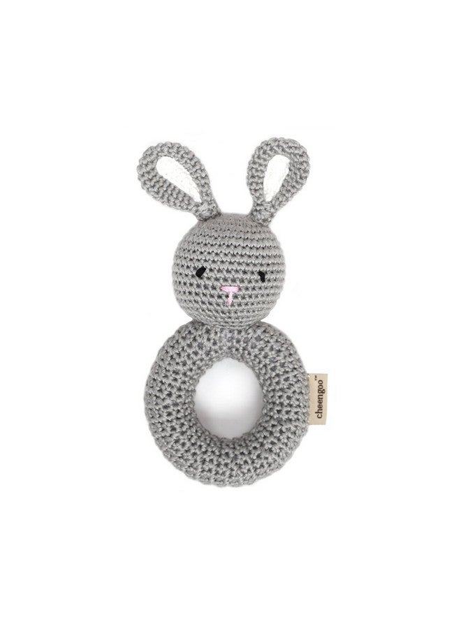 Cheengoo Organic Crocheted Bunny Ring Rattle - Image 1