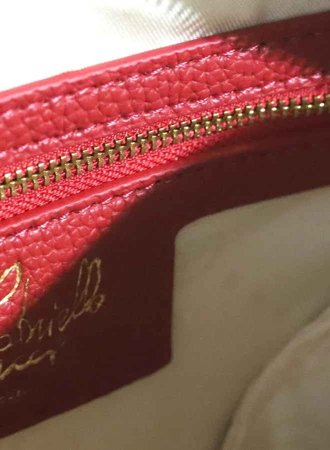 Gabriella Gucci Gabriella Gucci Monogram Embossed Crossbody Bag with Zip Closure