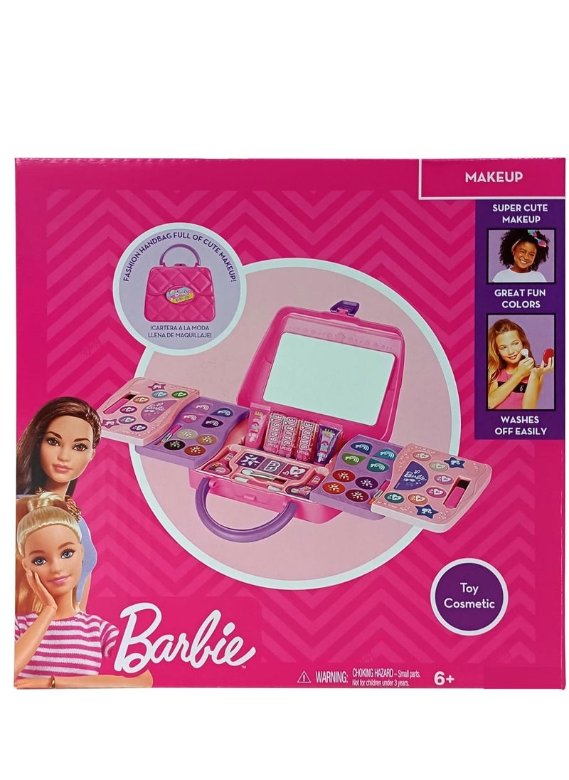 Barbie Barbie 5 Decks Sliding Handbag with Makeup  - Image 1