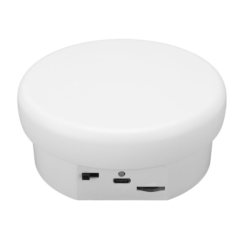 منصة عرض دوار بزاوية 360 درجة، تحمل كتلتها 3 كيلوغراماً تقريباً (6.6 رطل)، مصدر طاقة USB/بطاريات، قاعدة دوارية كهربائية لتصوير المجوهرات - Image 2
