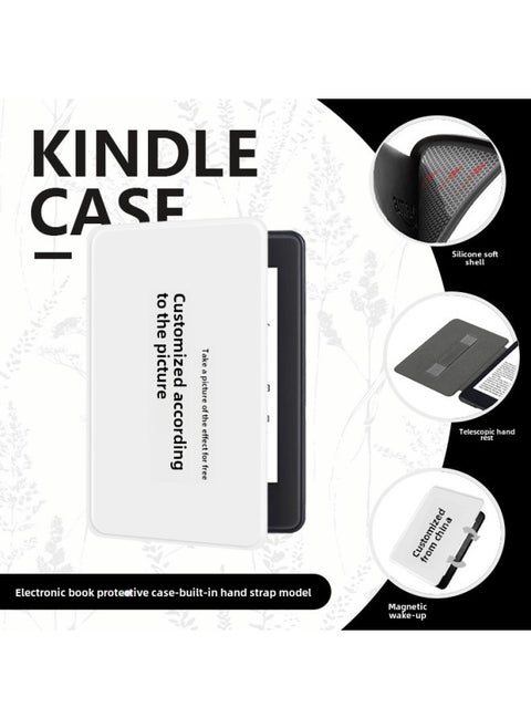 For Kindle Protective Case Handheld Kpw6 Sleeping Soft Shell Youth Edition Magnetic Kpw123 Wholesale-Color:Made With Pictures - Handheld Model - Silicone Soft Shell-Applicable Models:Kindle (colorsoft) 2024 ( 7inch )
