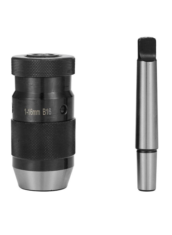 NIBEMINENT Handle Tightened For Lathe Drill Chuck Black/Silver - Image 3